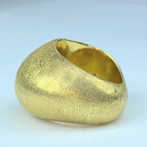 H Stern 18K "Golden Stone" Pedras Roladas Brushed finish ring 25.3g s8 JR9099 - Picture 2 of 11